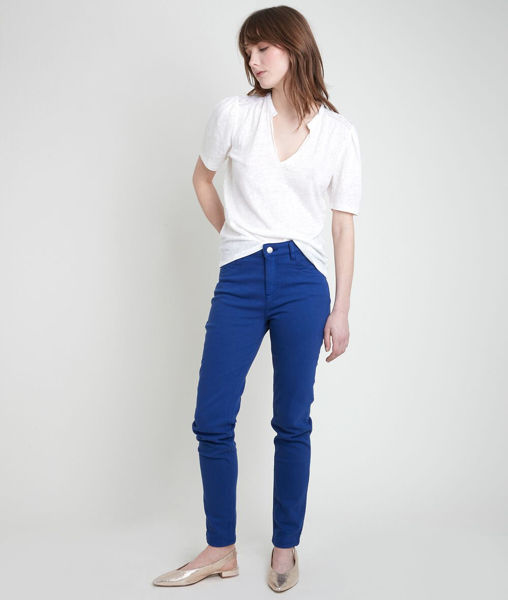 Picture of THE ICONIC SUZY SLIM-FIT JEANS IN BLUE RECYCLED COTTON